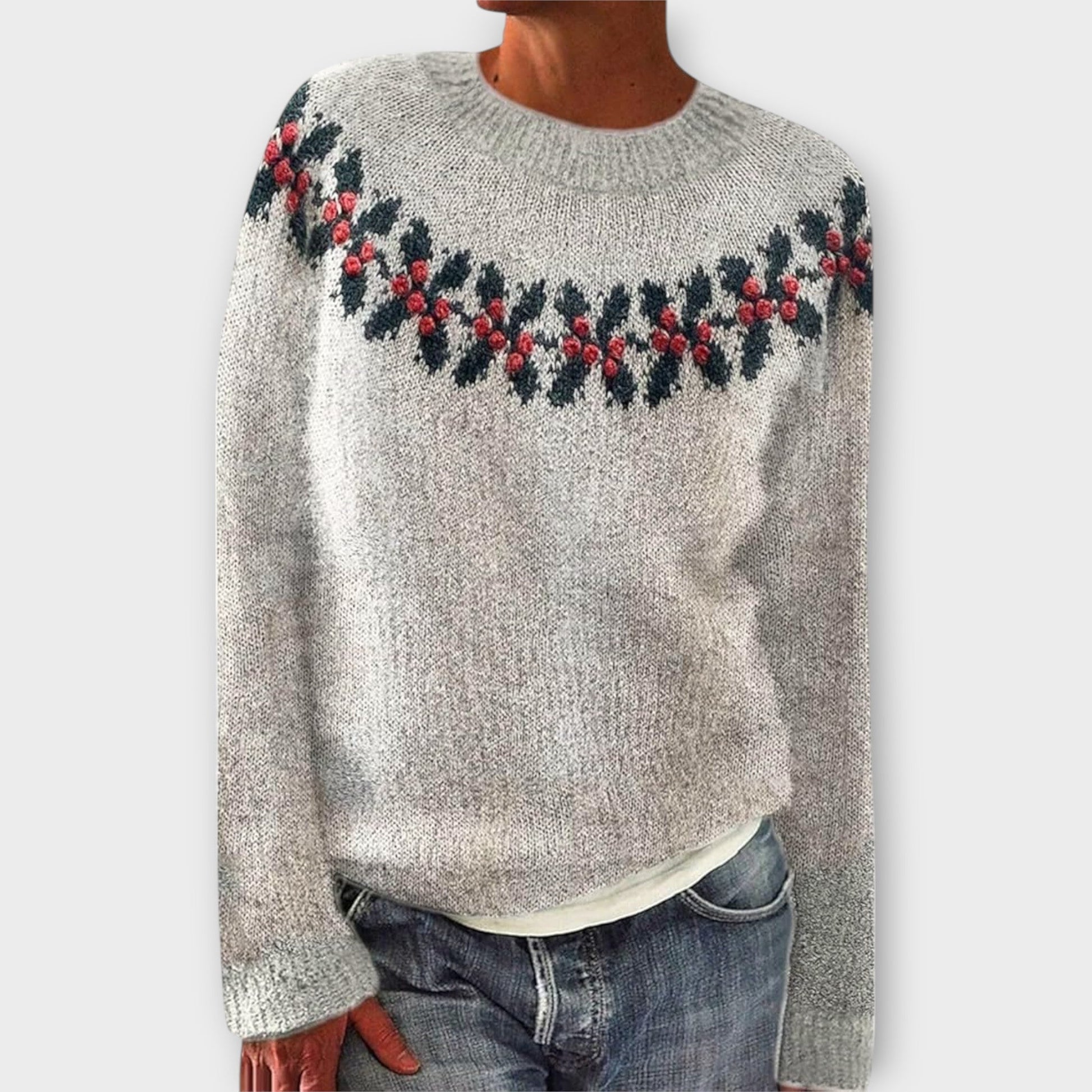 Stilvoller Damen Winterpullover-1
