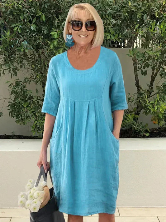 Bridget - Lockeres Kleid mit Taschen
