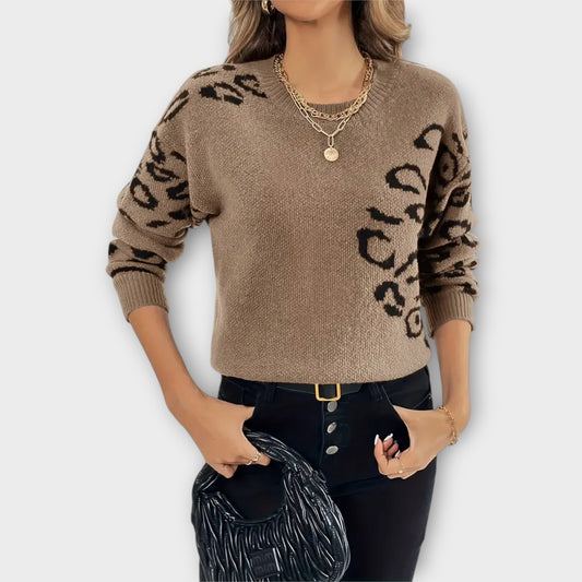 Damenpullover Langarm Leo-Design-1