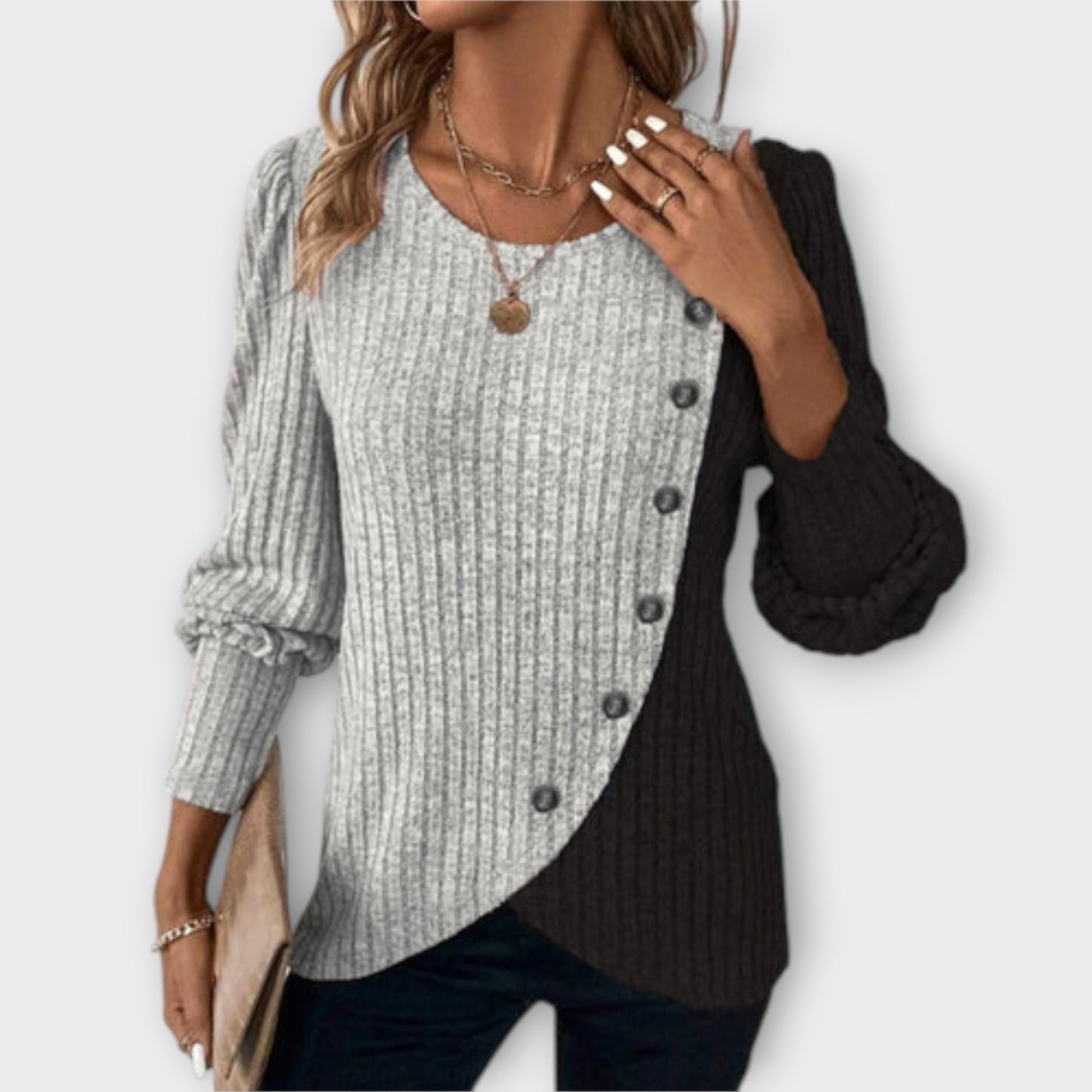 Eleganter Damenpullover aus Baumwolle-2
