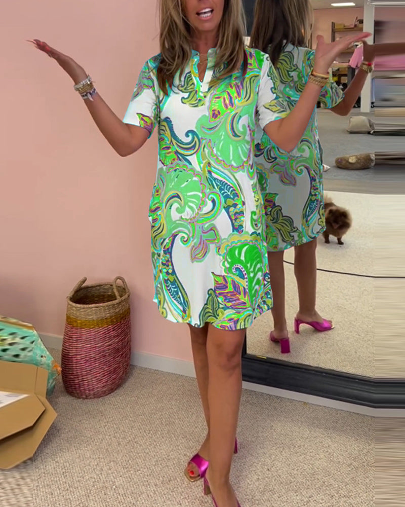 Belle | Midi-Kleid mit Print