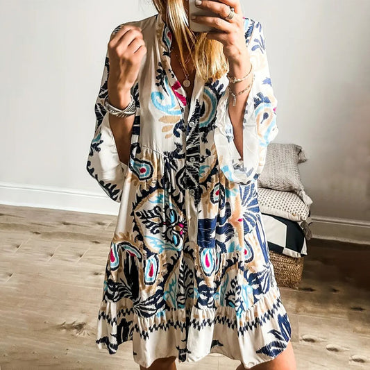 Rechelle™ - Bohemian Tunika Kleid