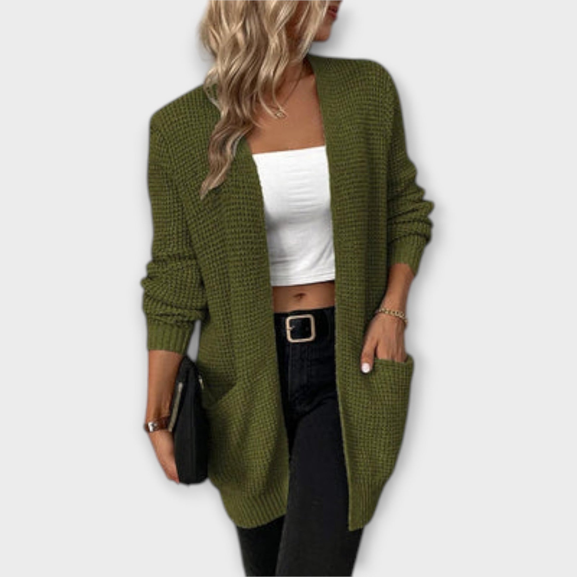 Eleganter Strick-Cardigan Damen-2