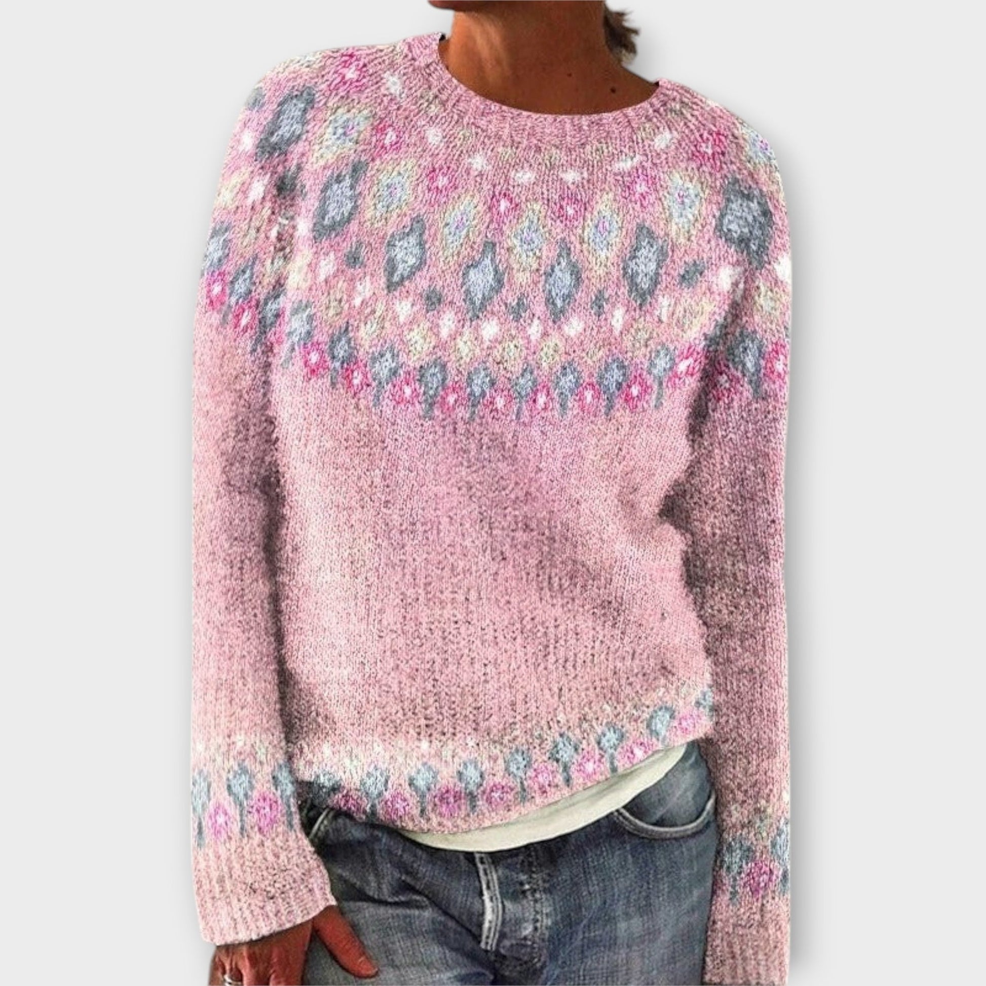 Kuscheliger Damenpullover Langarm-6