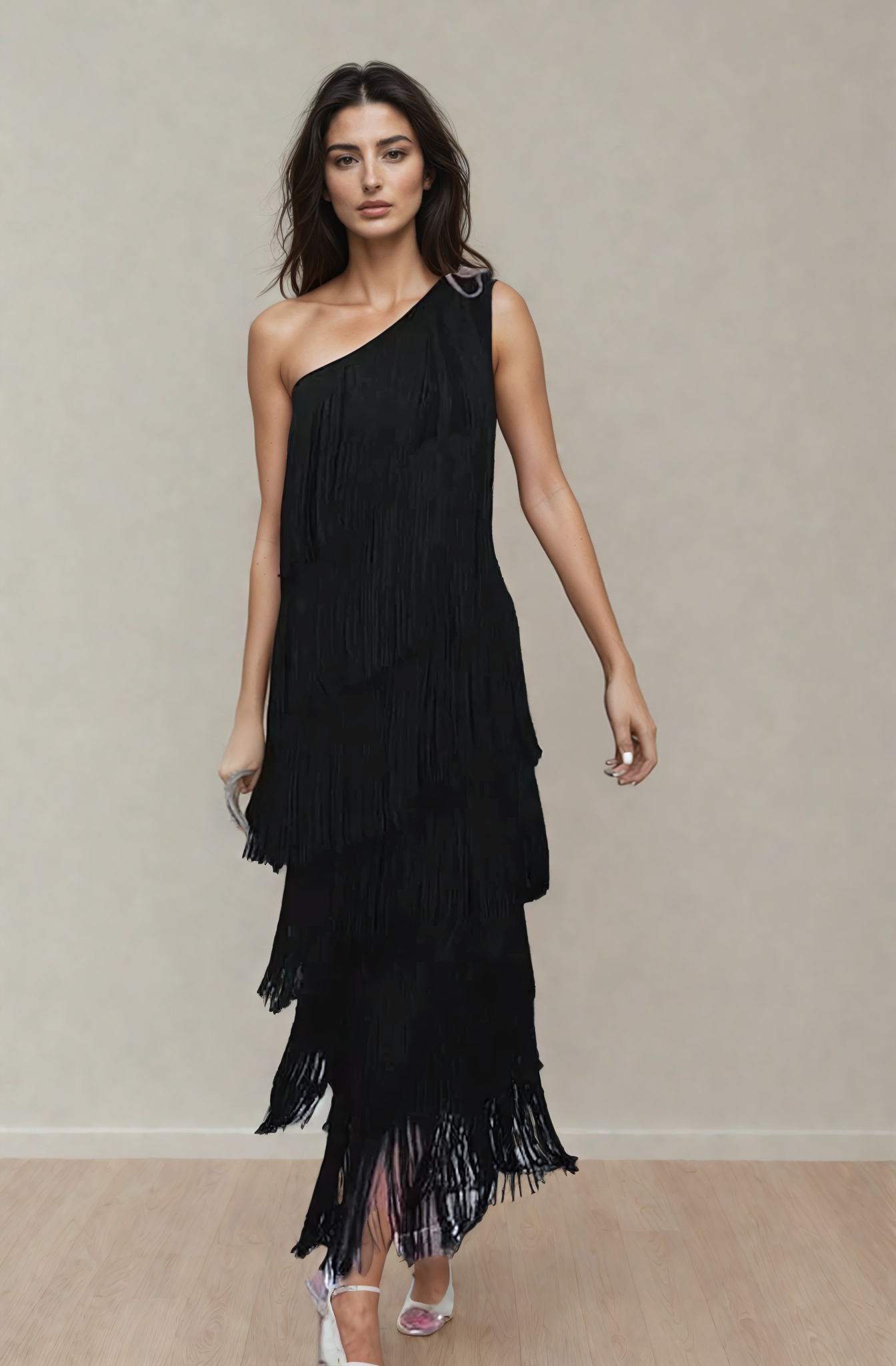 Zoe | Kleid mit Fransen-Detail