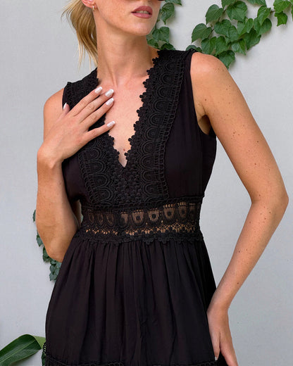 Sona | Schickes V-Ausschnitt Kleid