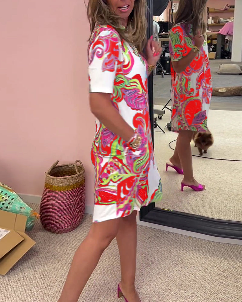 Belle | Midi-Kleid mit Print