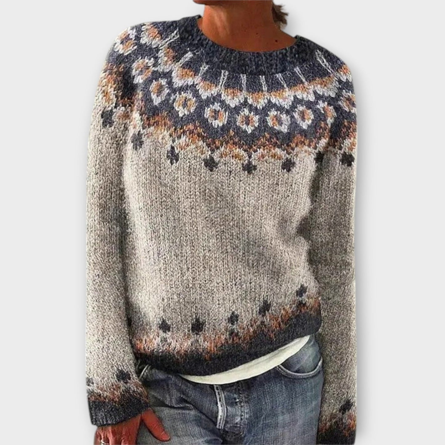 Variant image for Kuscheliger Damenpullover Langarm-53