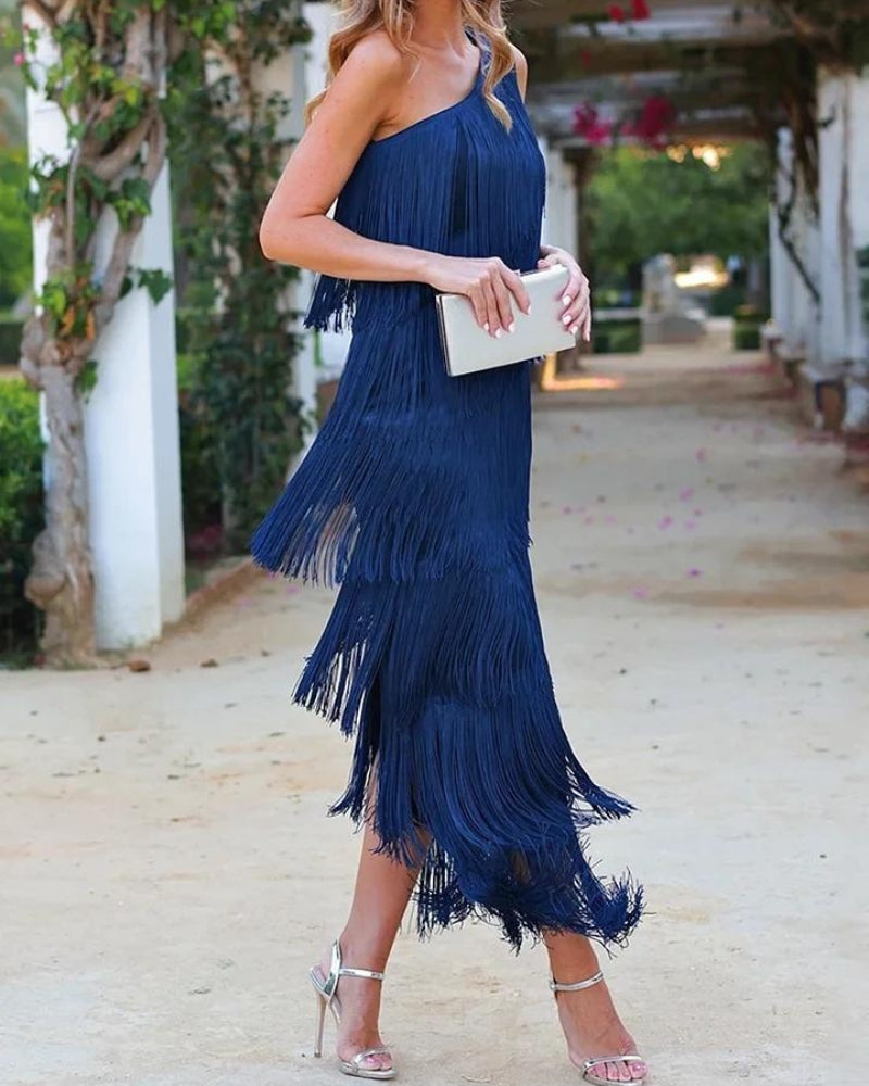 Zoe | Kleid mit Fransen-Detail