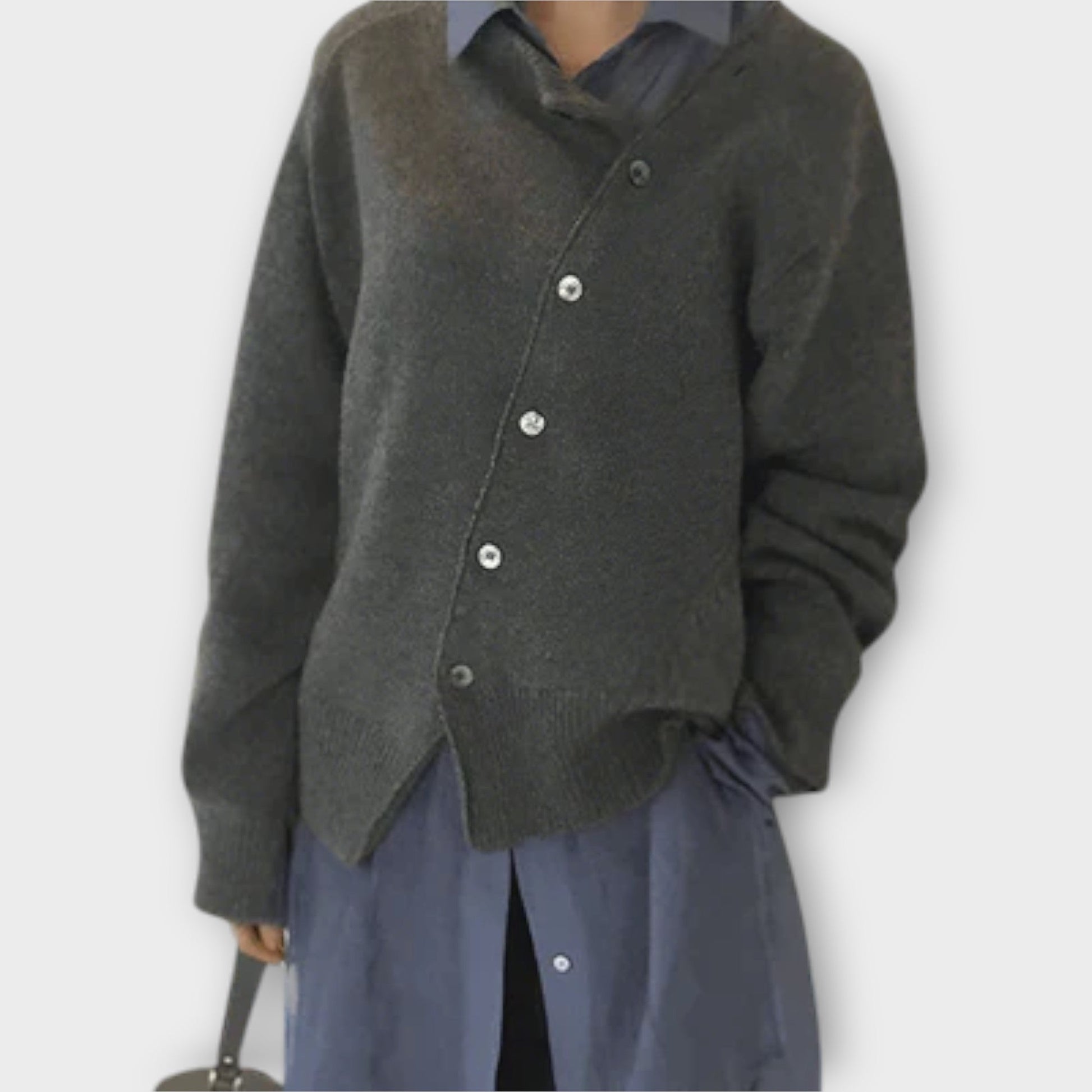 Lange Strickjacke Damen - Vielseitig-3