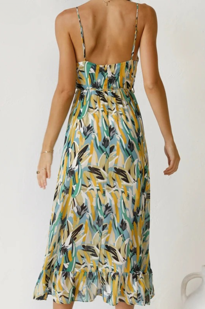 Donna | Auffälliges, Farbenfrohes Midikleid