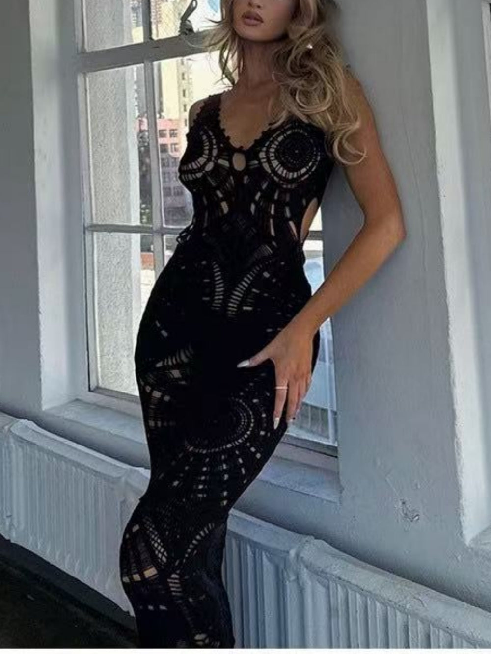 Monica - Schickes Ärmelloses Maxikleid