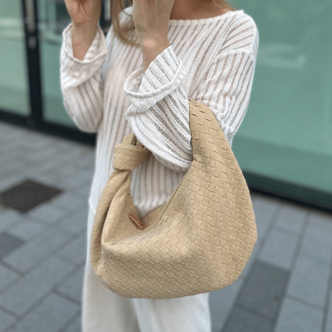 Große Geflochtene Damenhandtasche - Stilvoll, Geräumig & Vielseitig-5