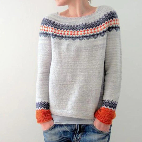 Kuscheliger Damenpullover Langarm-4