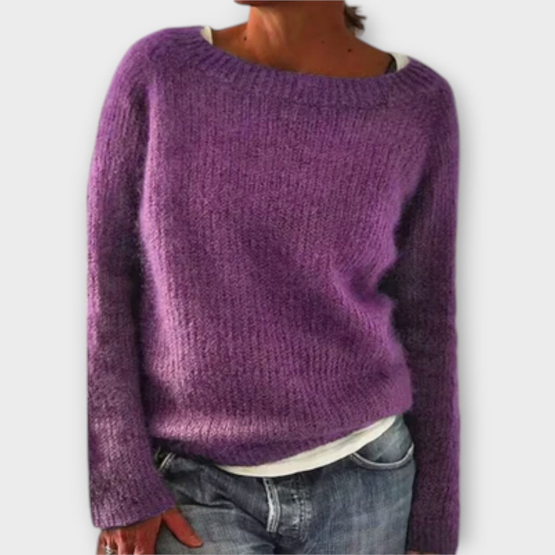 Stilvoller Strickpullover Damen-3