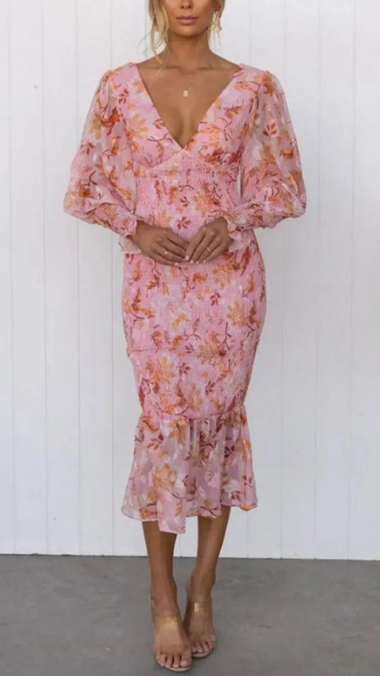 Millie | Atemhaftes Blumenkleid