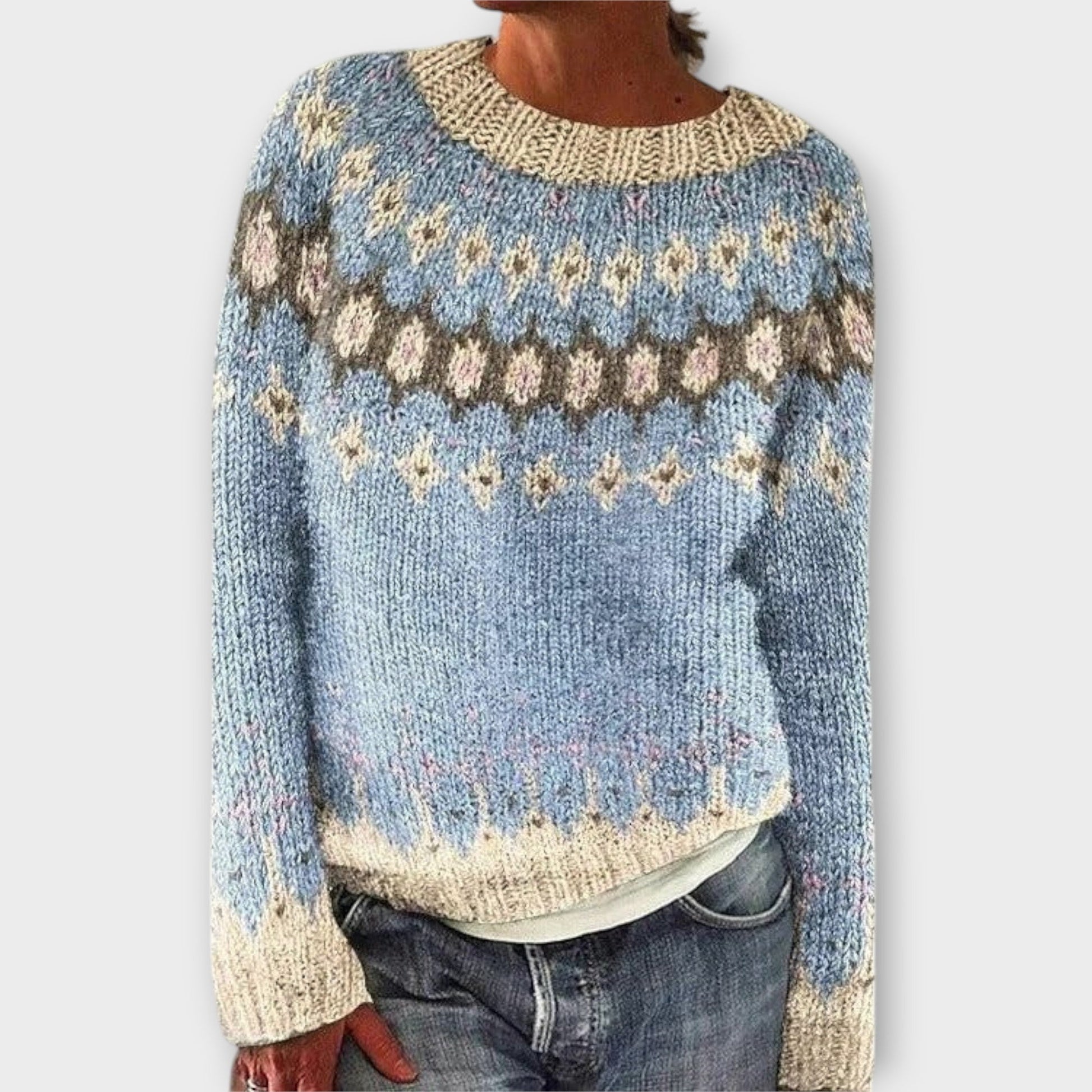 Kuscheliger Damenpullover Langarm-1