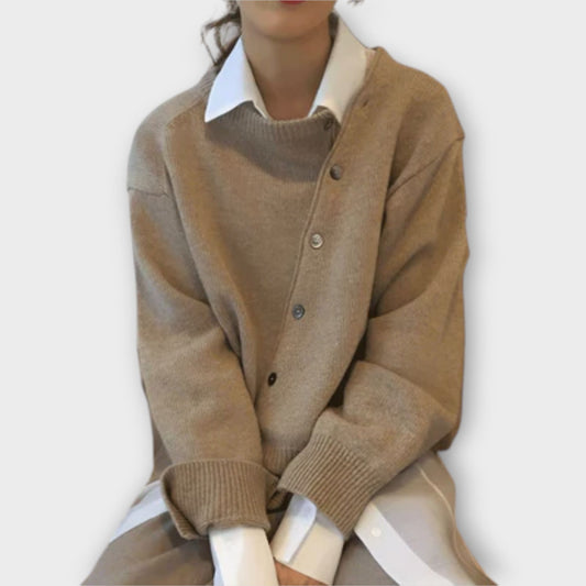 Lange Strickjacke Damen - Vielseitig-1