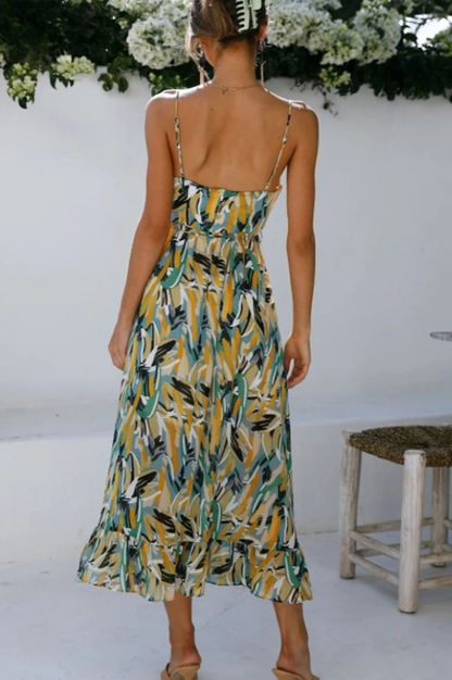 Donna | Auffälliges, Farbenfrohes Midikleid