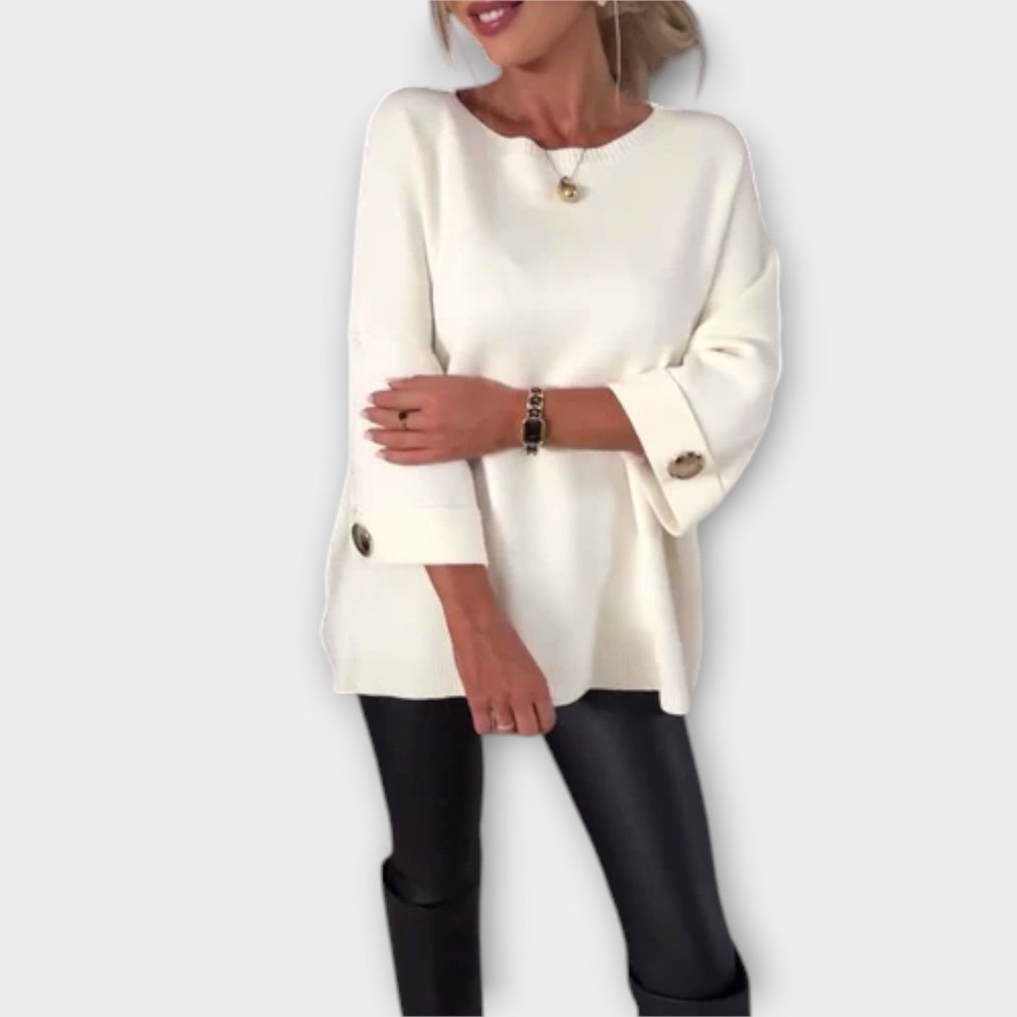 Variant image for Luxuriöse Strickbluse Damen-19