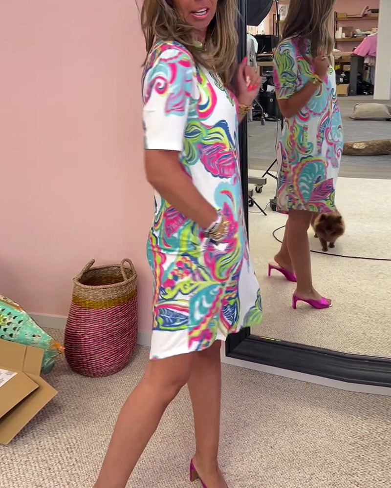 Belle | Midi-Kleid mit Print