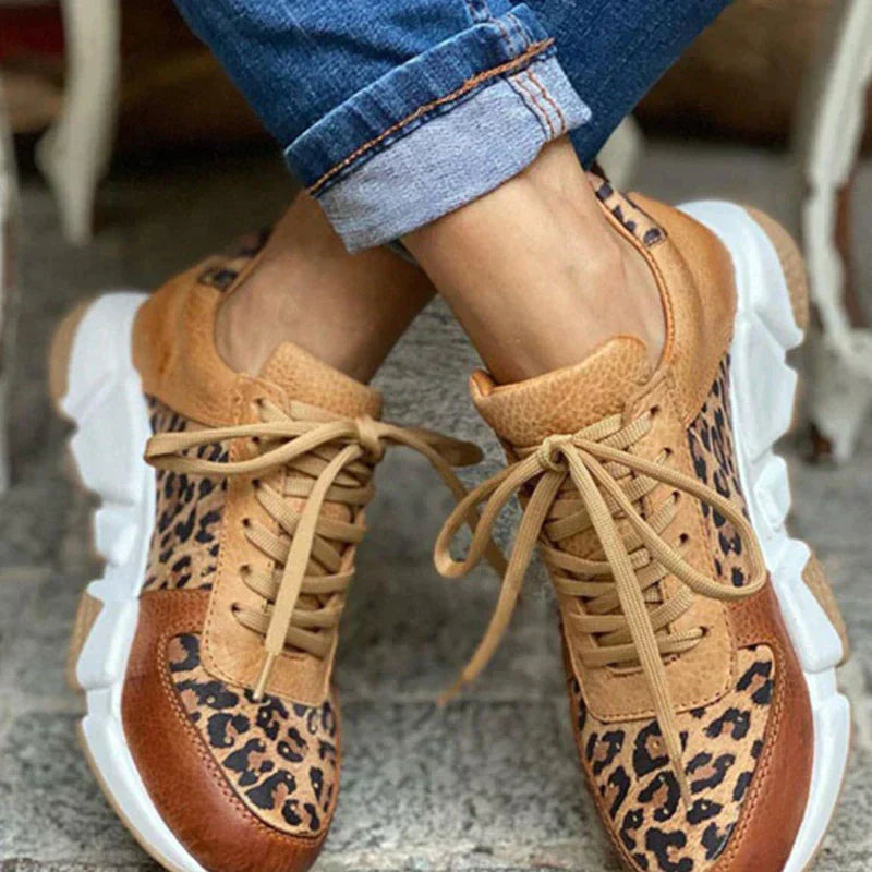 Jade | Luxuriöse Leoparden-Sneaker