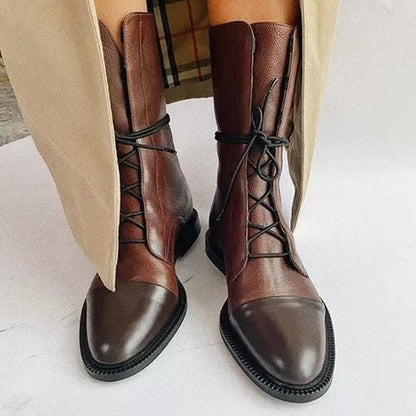 Variant image for Premium Lederstiefel Damen Schwarz-10