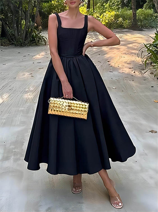 Patricia - Elegantes A-Linien Midi-Kleid