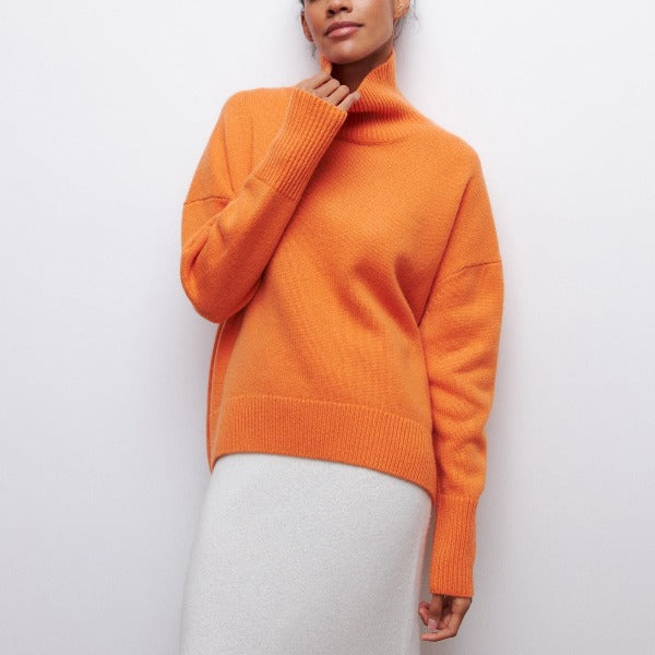 Variant image for Schwarzer Rollkragenpullover Damen-5