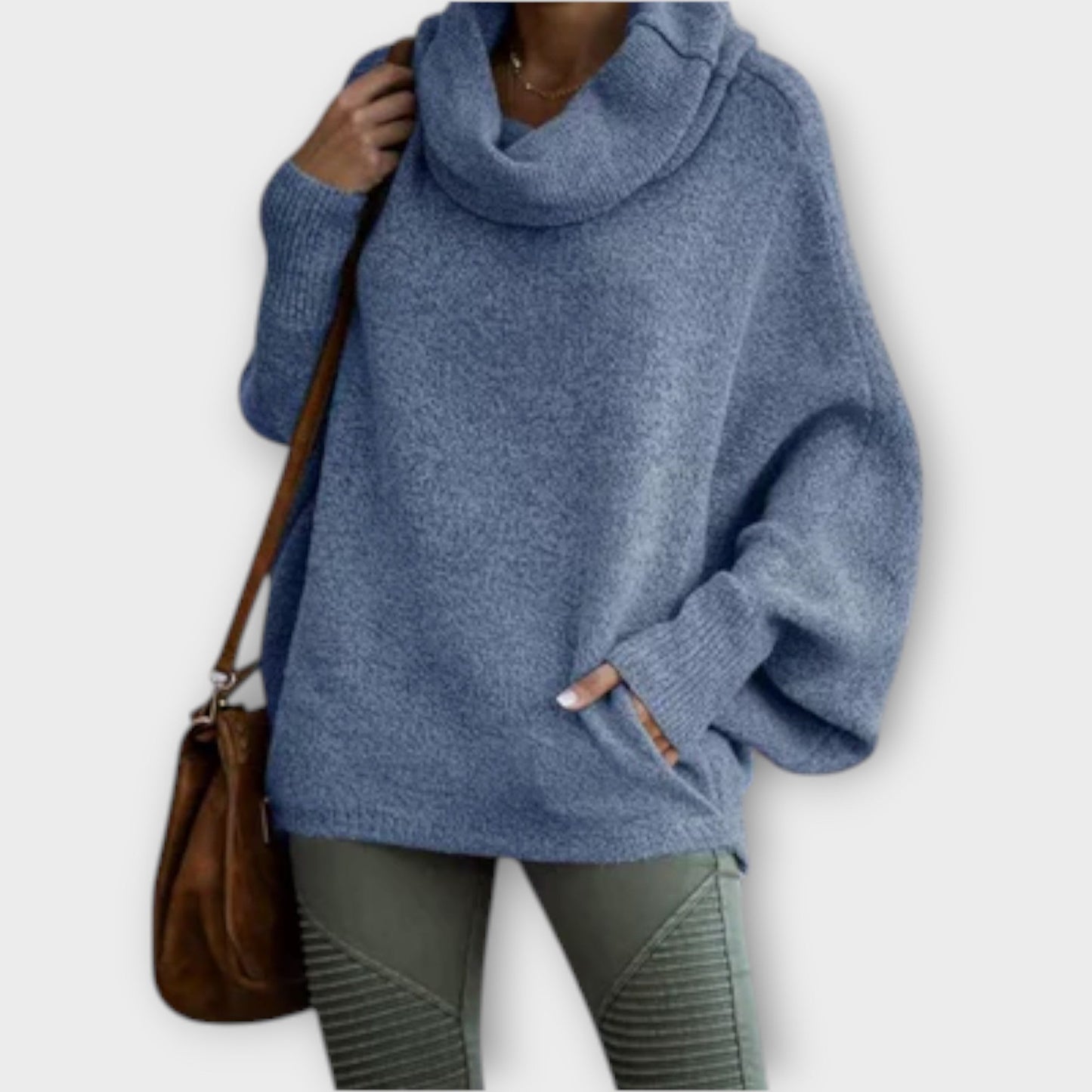 Variant image for Eleganter Damenpullover Langarm Schildpatt-17