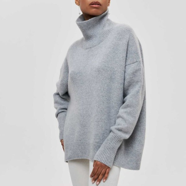 Variant image for Schwarzer Rollkragenpullover Damen-13