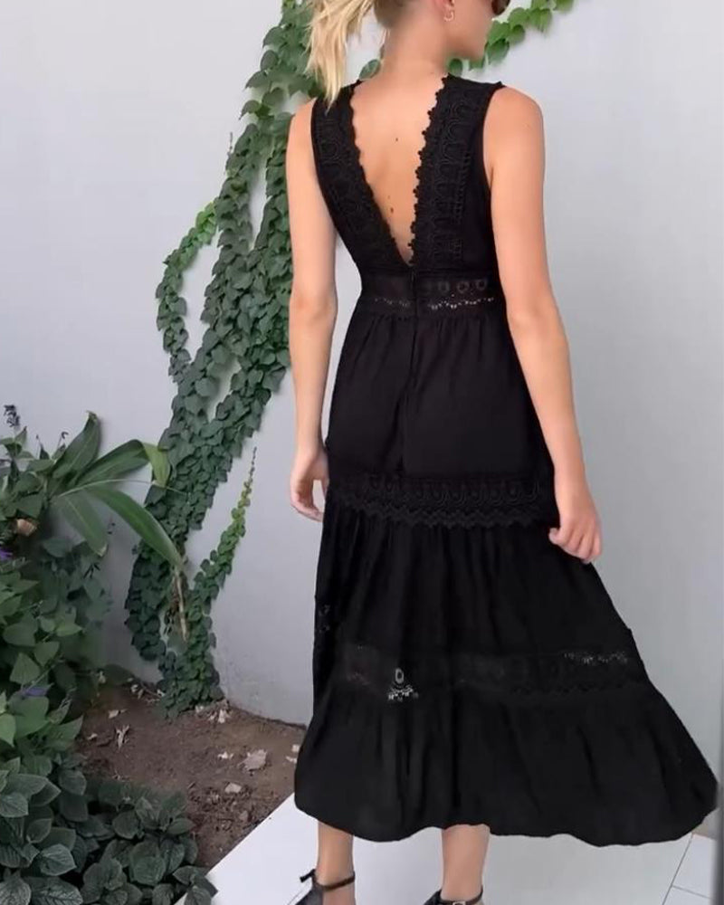Sona | Schickes V-Ausschnitt Kleid