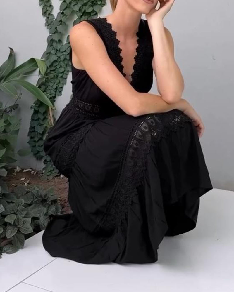 Sona | Schickes V-Ausschnitt Kleid