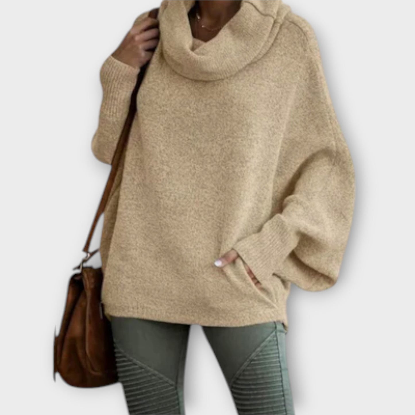 Variant image for Eleganter Damenpullover Langarm Schildpatt-8