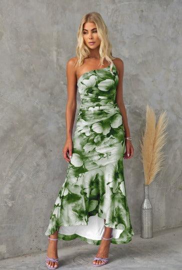 Variant image for Xanthe Midi Kleid - Elegantes Damenkleid Mit Aquarellblumendruck-17