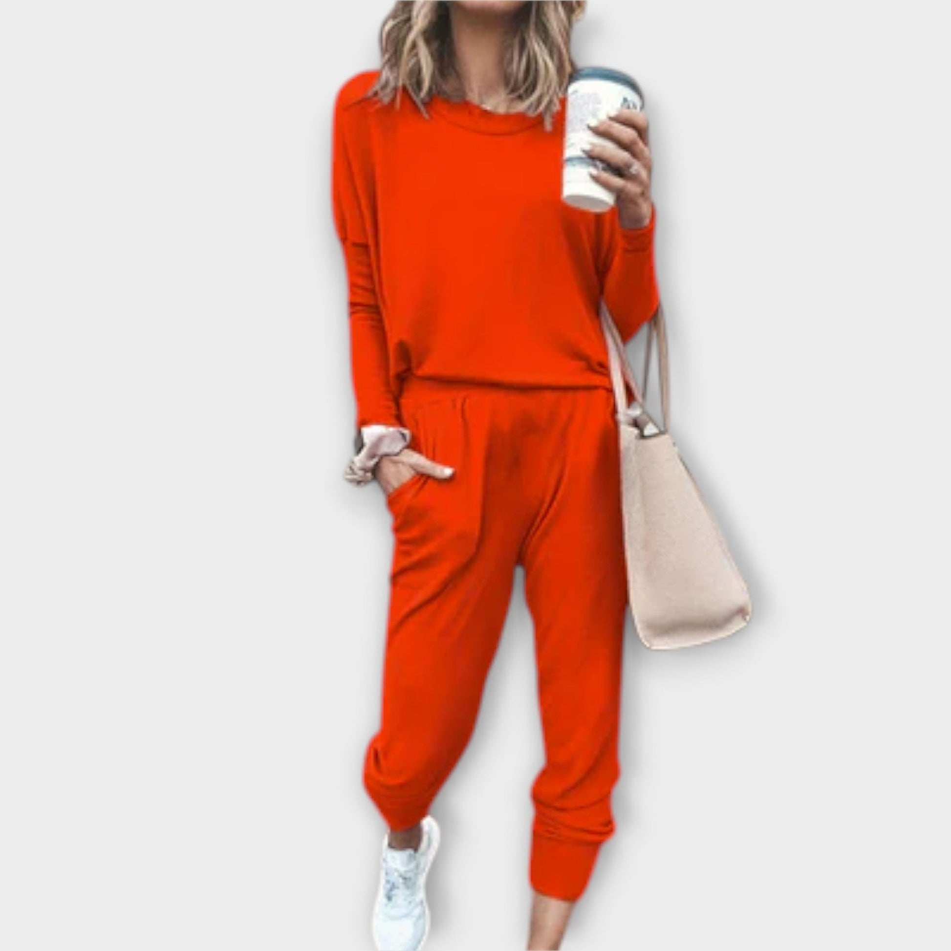 Bequemer Damen Zweiteiler Set-6