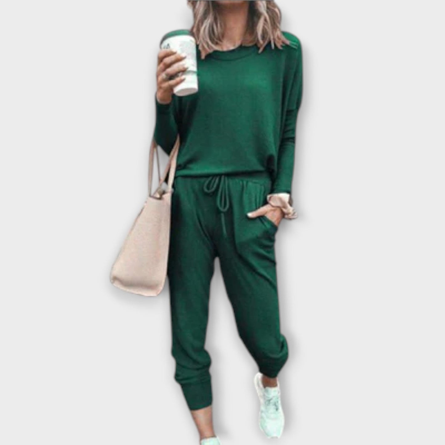 Bequemer Damen Zweiteiler Set-5