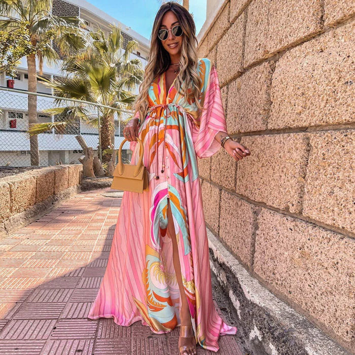 Nora - Stilvolles Farbenfrohes Kleid
