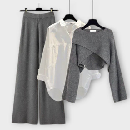 Bequemes Damen Set In 3 Teilen-1