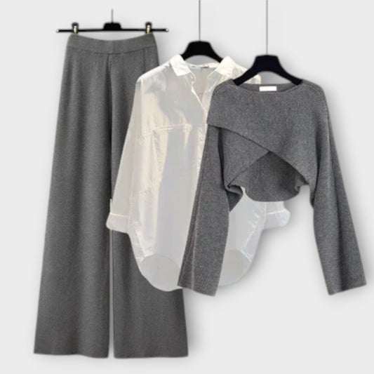 Bequemes Damen Set In 3 Teilen-1
