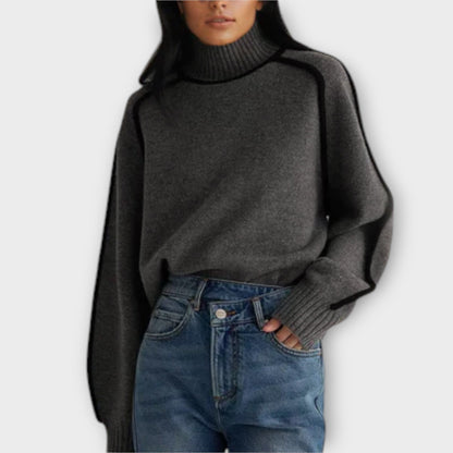 Variant image for Schwarzer Rollkragenpullover Damen-6