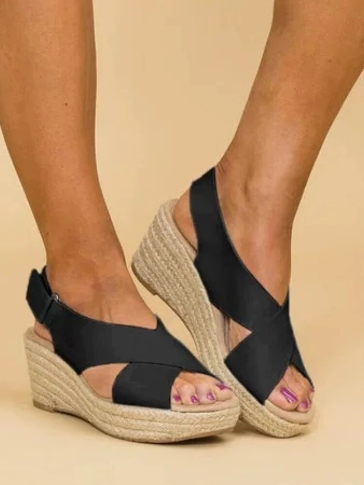 Nancy™ - Elegante Cross-Strap Sandalen