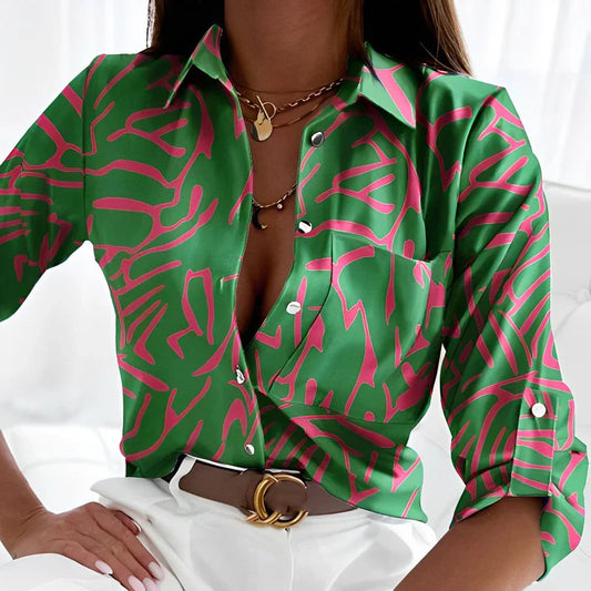 Emma | Stylische grüne Bluse