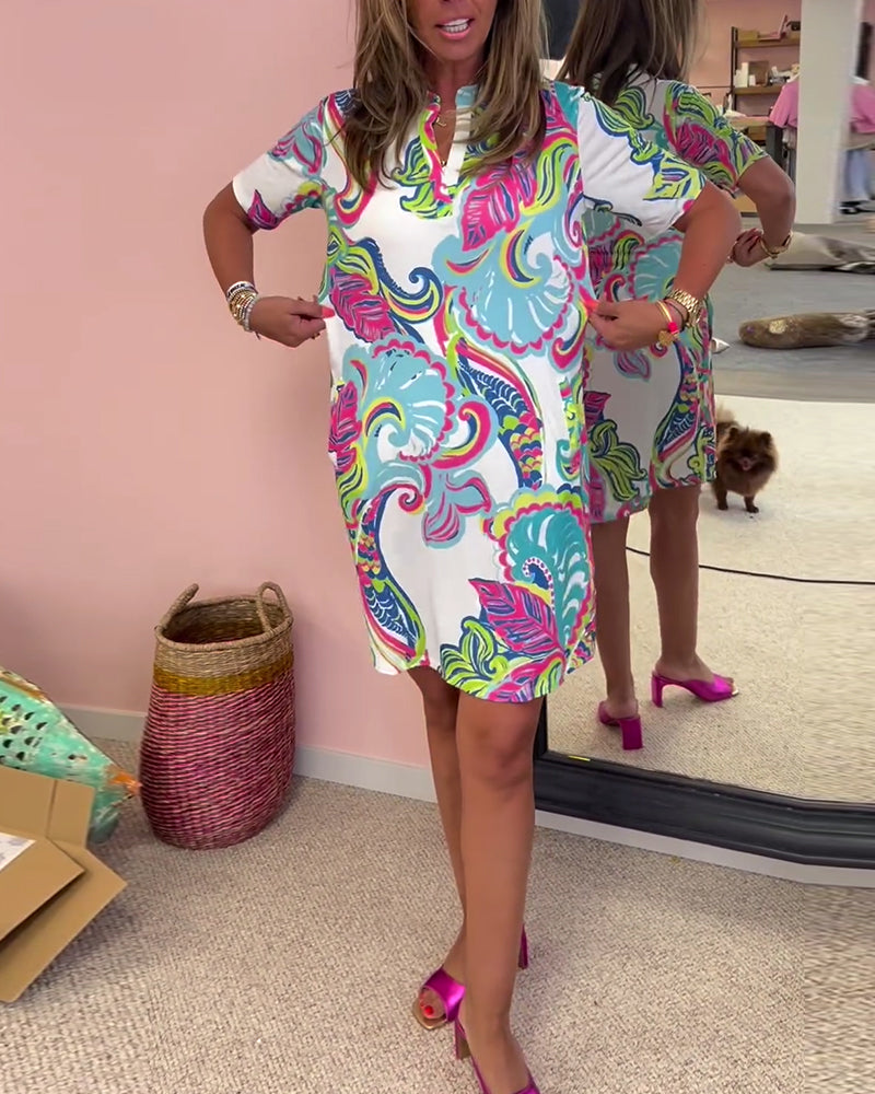 Belle | Midi-Kleid mit Print