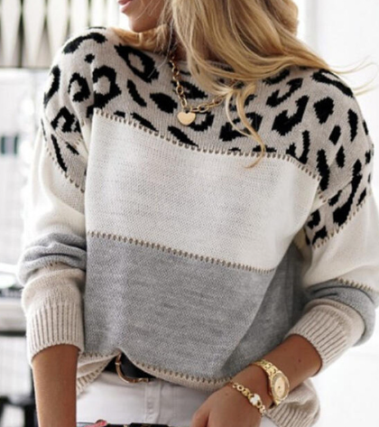 Lena | Leopardenmuster Pullover