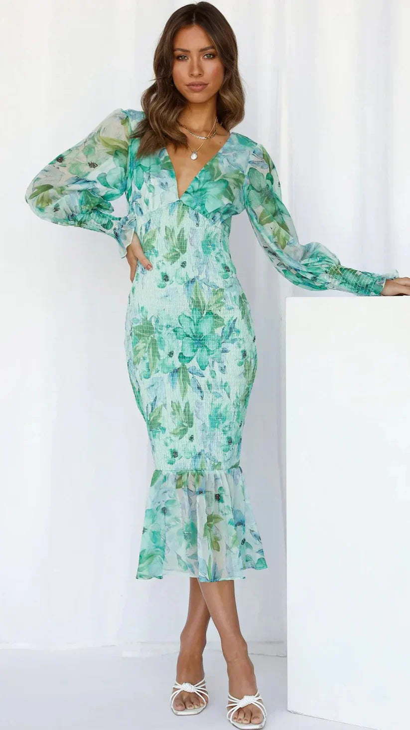 Millie | Atemhaftes Blumenkleid