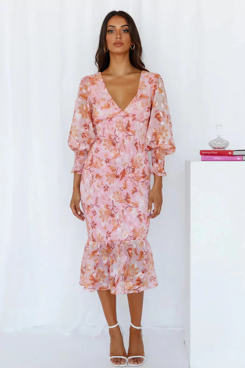 Millie | Atemhaftes Blumenkleid
