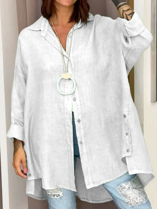 Sophia™ - Übergroßes Button-Up Hemd