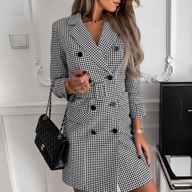 Variant image for Blazer Kleid Damen - Elegantes Schwarz für Business Outfits und Anlässe-21