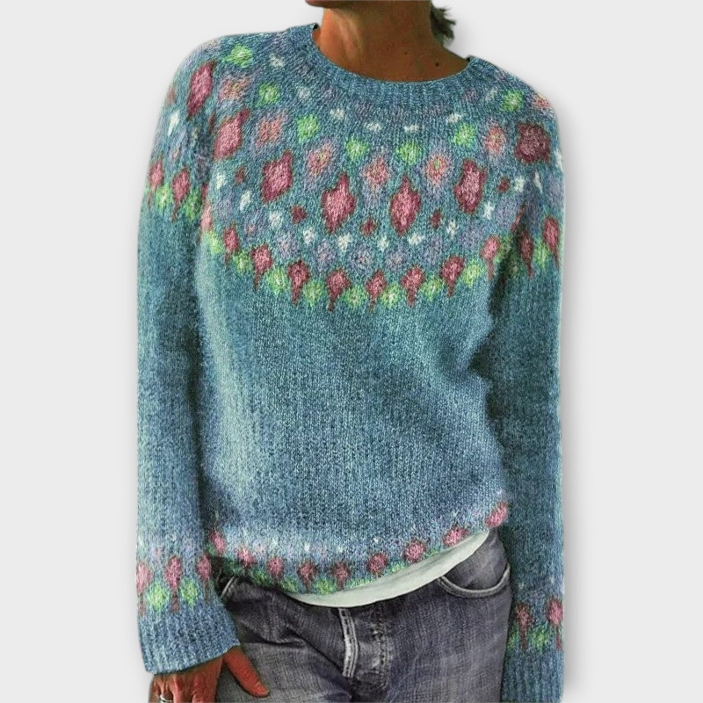 Variant image for Kuscheliger Damenpullover Langarm-5